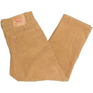 Vintage‎ Levis 505 Corduroy Jeans Men's 34X26 Y2K Brown Straight Regular Pants